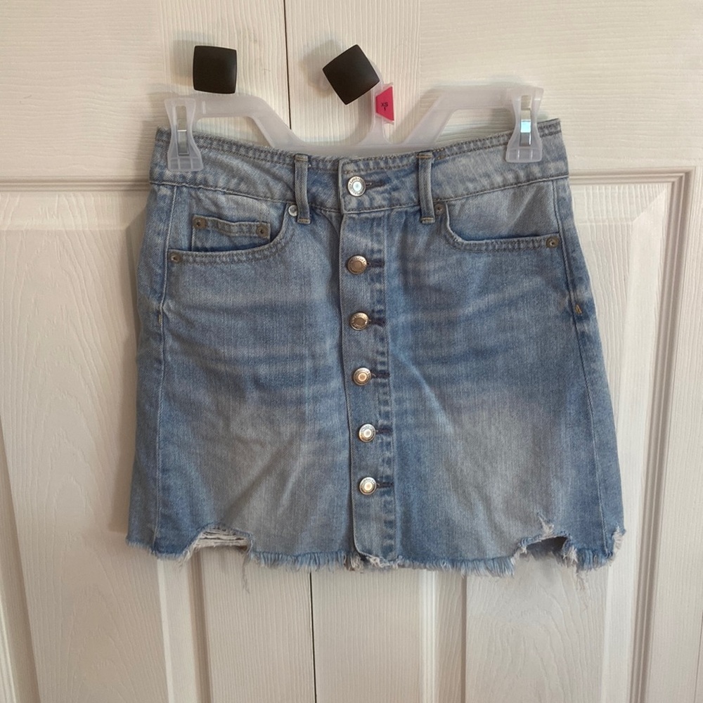 American eagle jean skirt